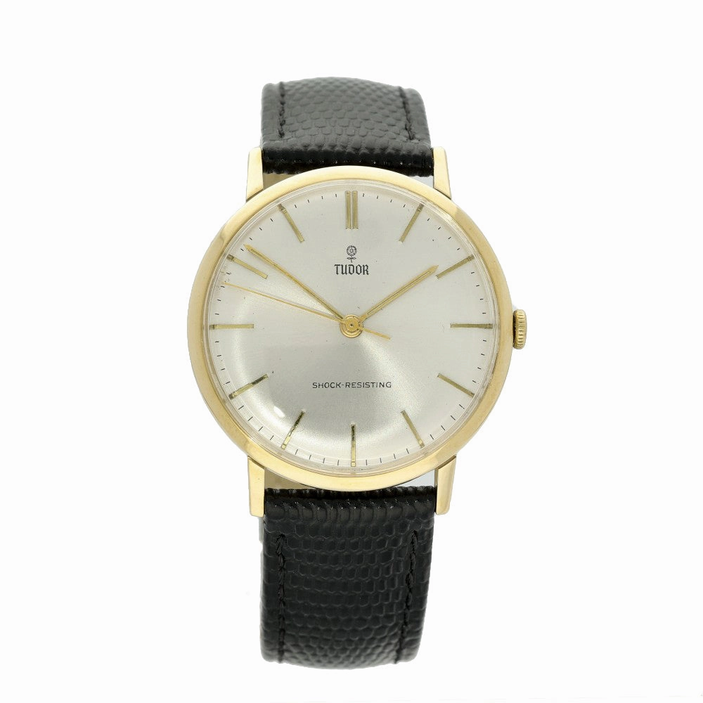 Pre-owned Men's 9ct Gold 34mm Tudor 1960's Manual Vintage Watch Ref 7035
