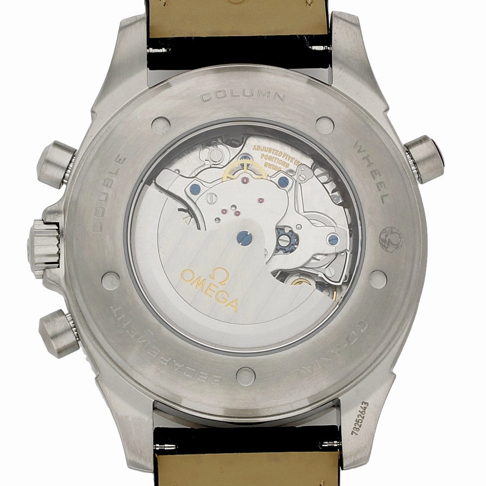 Pre-owned Men's Omega De Ville Chronoscope Co-Axial Rattrapante Strap Watch, 422.13.44.51.06.001