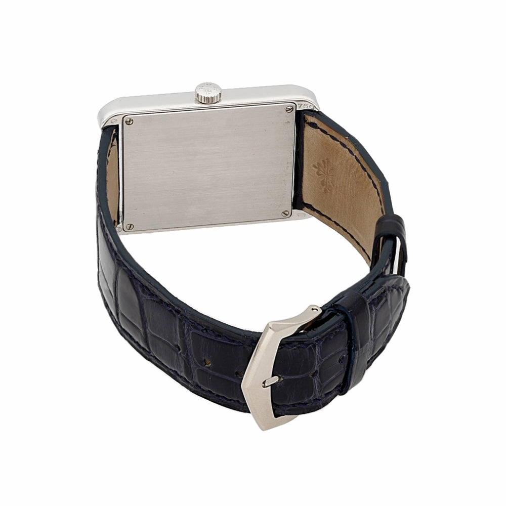 Pre-owned Patek Philippe Gondolo 18ct White Gold Manual Wind Leather Strap Watch, 5112-001G