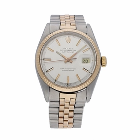 Pre-owned Rolex DateJust 1601 Rose gold Two-Tone Pie-pan 1973