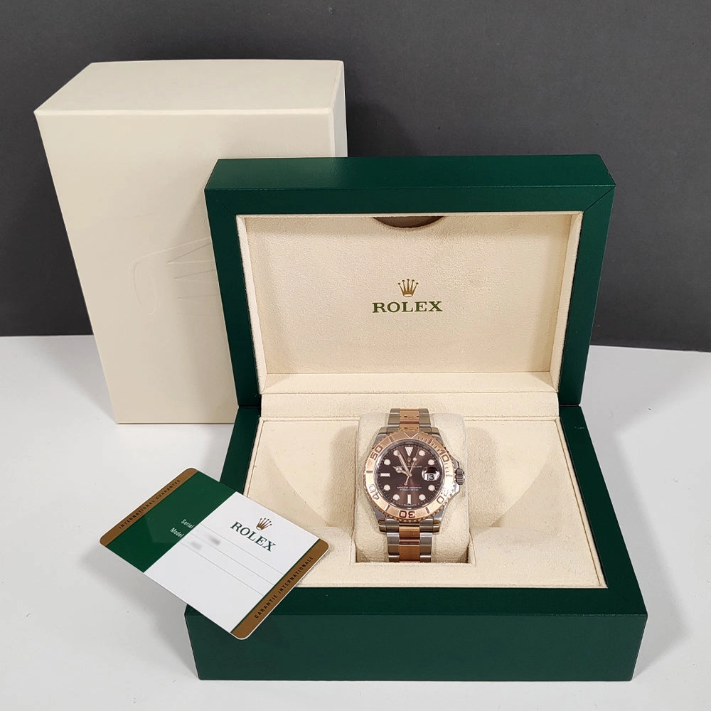 Pre-owned Rolex "Chocolate" Yacht Master 40mm 116621 2017 Watch