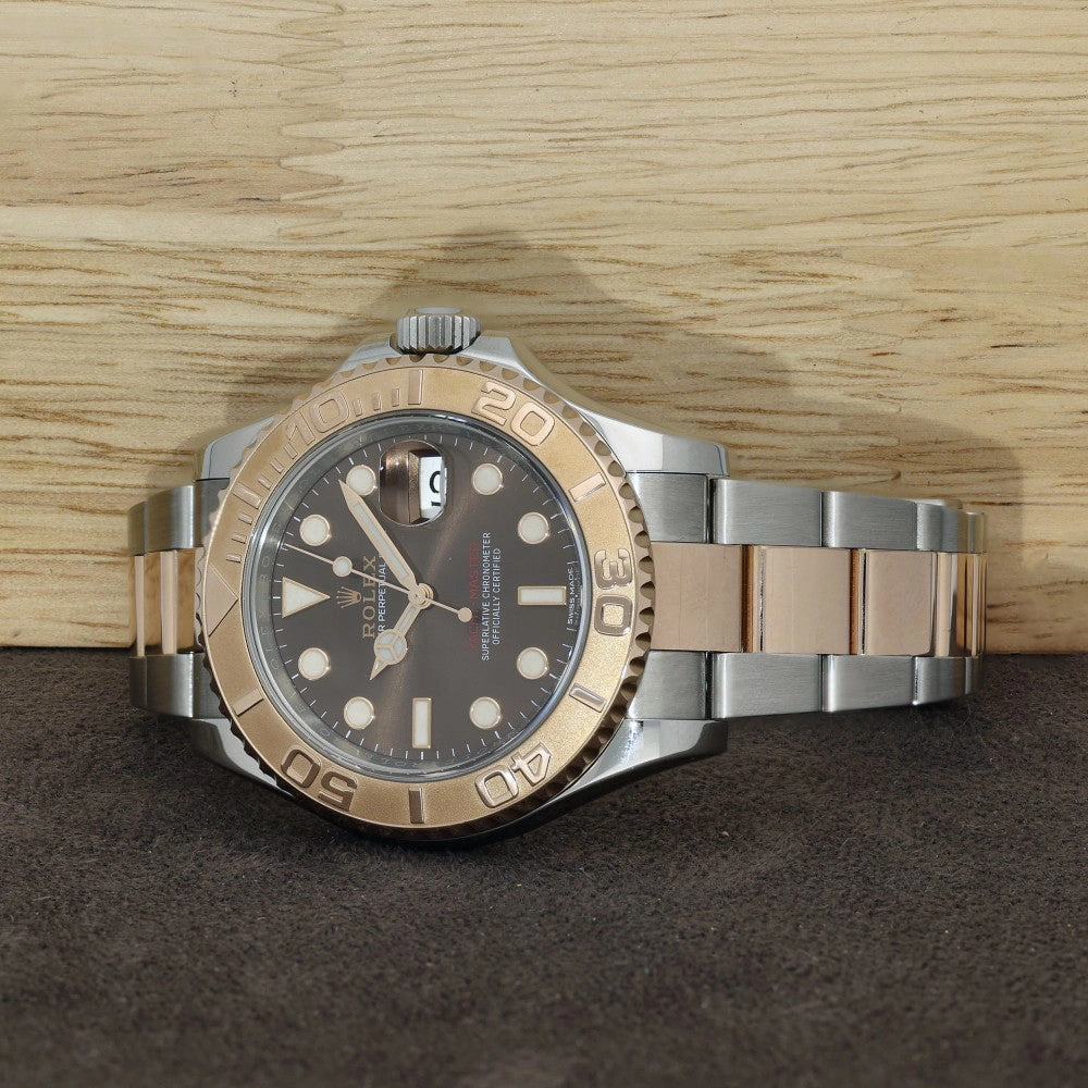 Pre-owned Rolex "Chocolate" Yacht Master 40mm 116621 2017 Watch