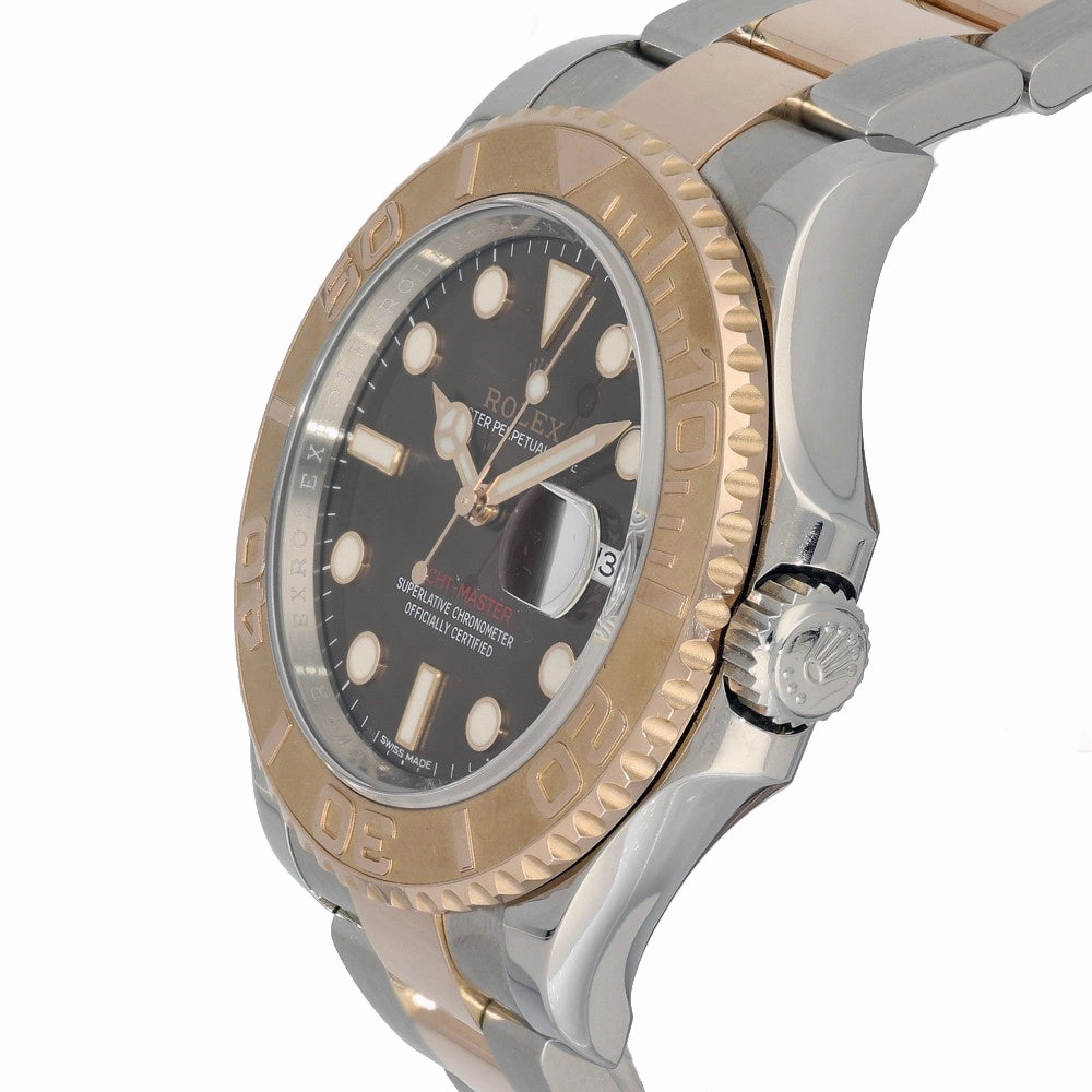 Pre-owned Rolex "Chocolate" Yacht Master 40mm 116621 2017 Watch
