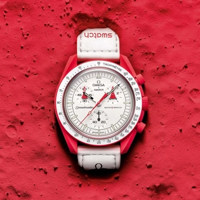 Pre-owned Swatch x Omega Moonswatch Mission to Mars SO33R100