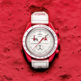 Pre-owned Swatch x Omega Moonswatch Mission to Mars SO33R100