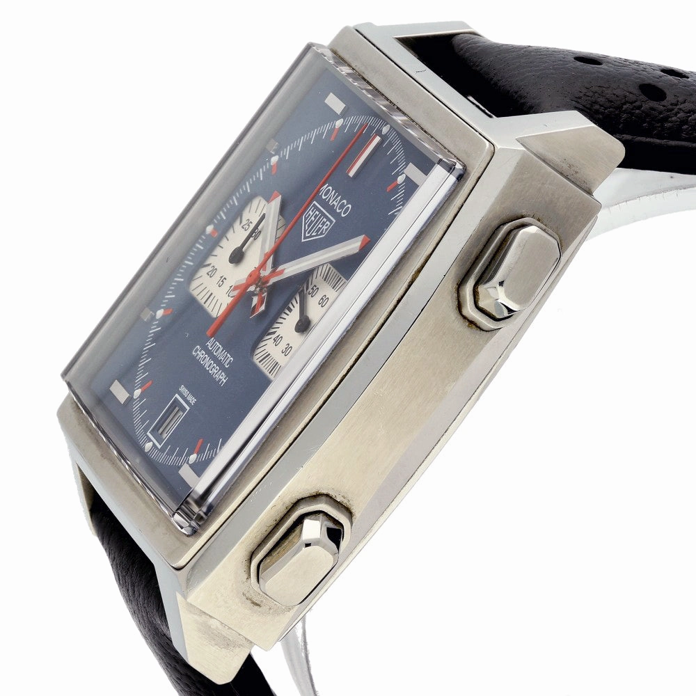 Pre-owned TAG Heuer Monaco Steve McQueen CAW211P Strap Watch