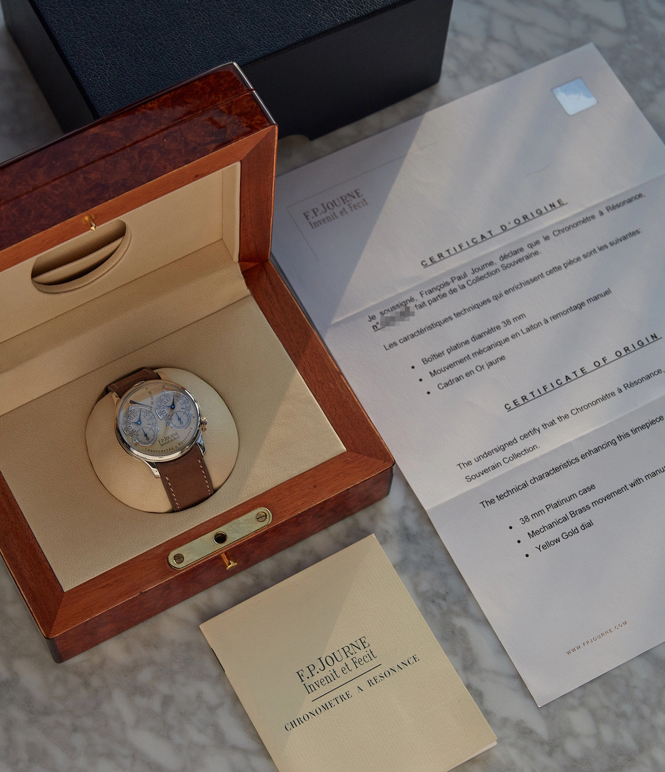 Pre-Souscription Chronomtre  Rsonance | 38mm | Platinum