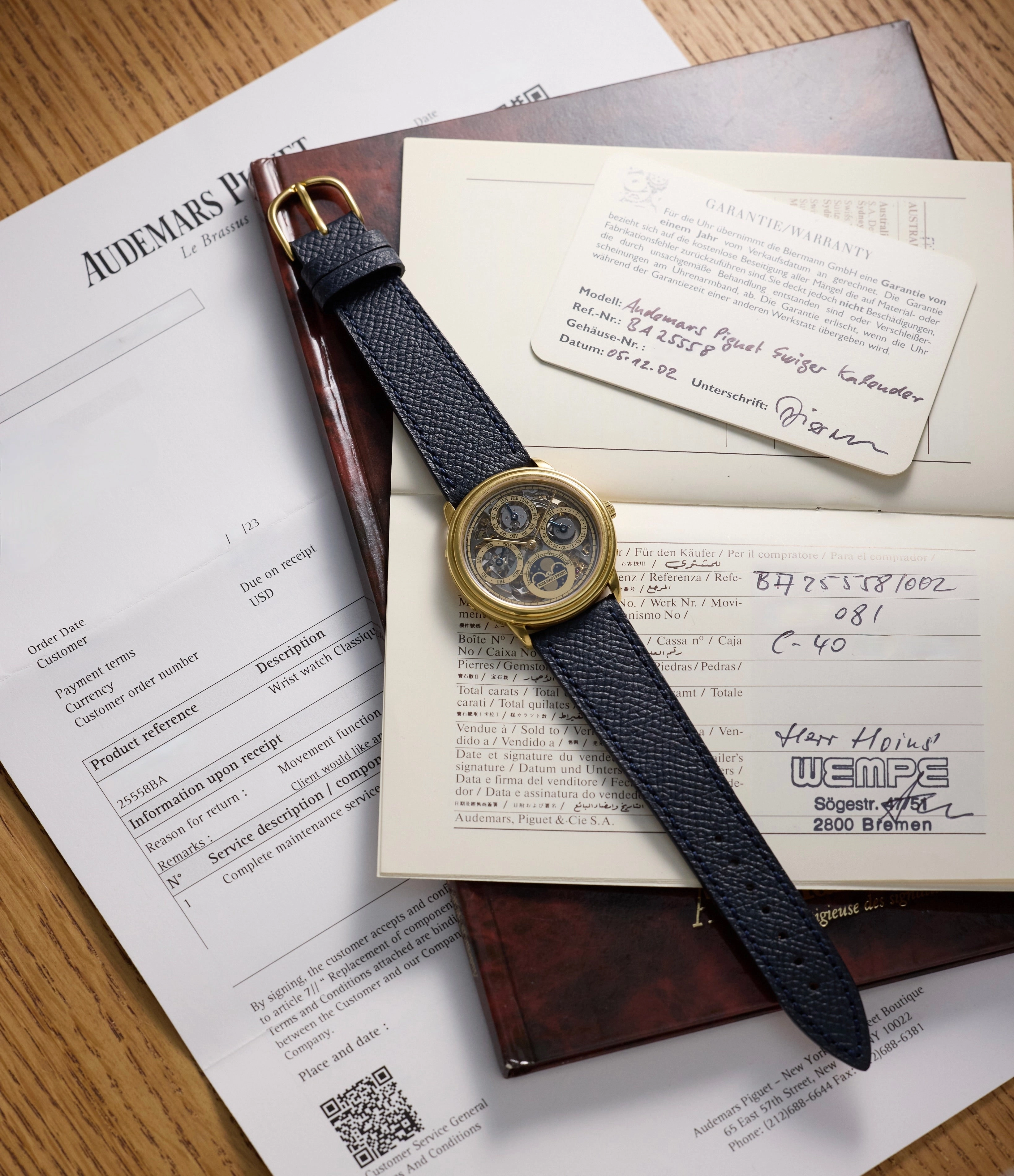 Quantime Perptuel Skeleton | 25558/002BA | Yellow Gold