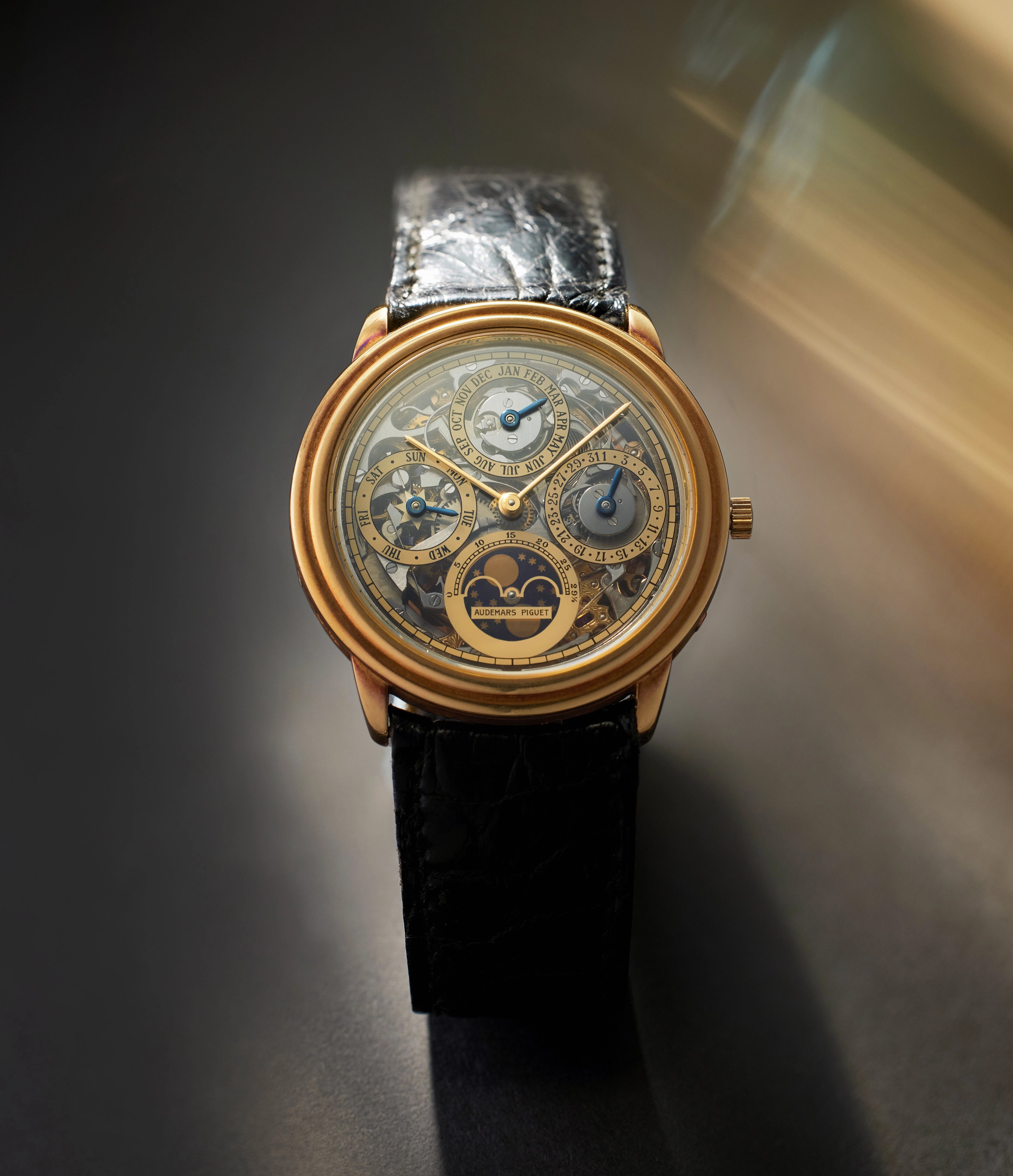 Quantime Perptuel Skeleton | 25668 | Yellow Gold