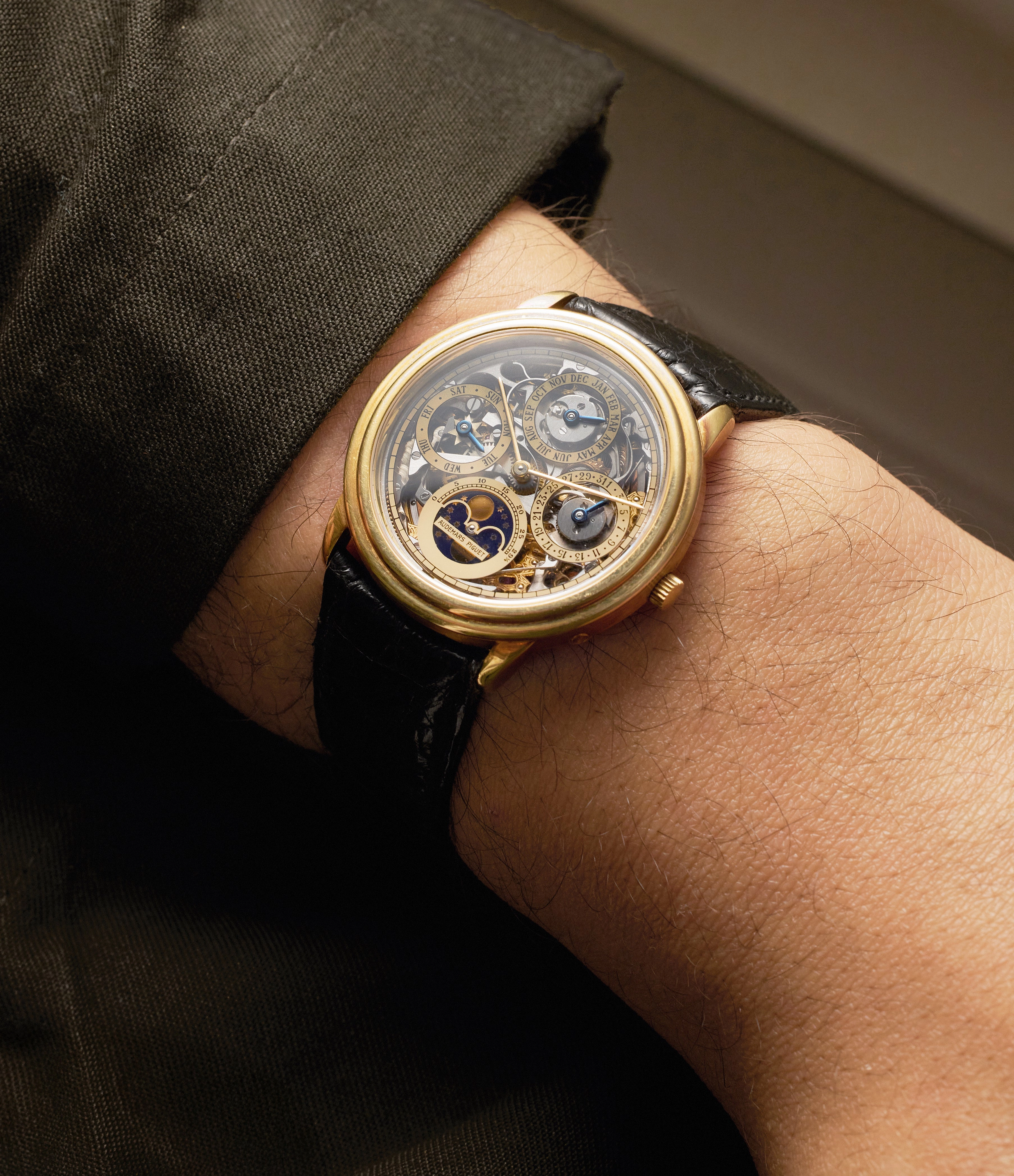 Quantime Perptuel Skeleton | 25668 | Yellow Gold