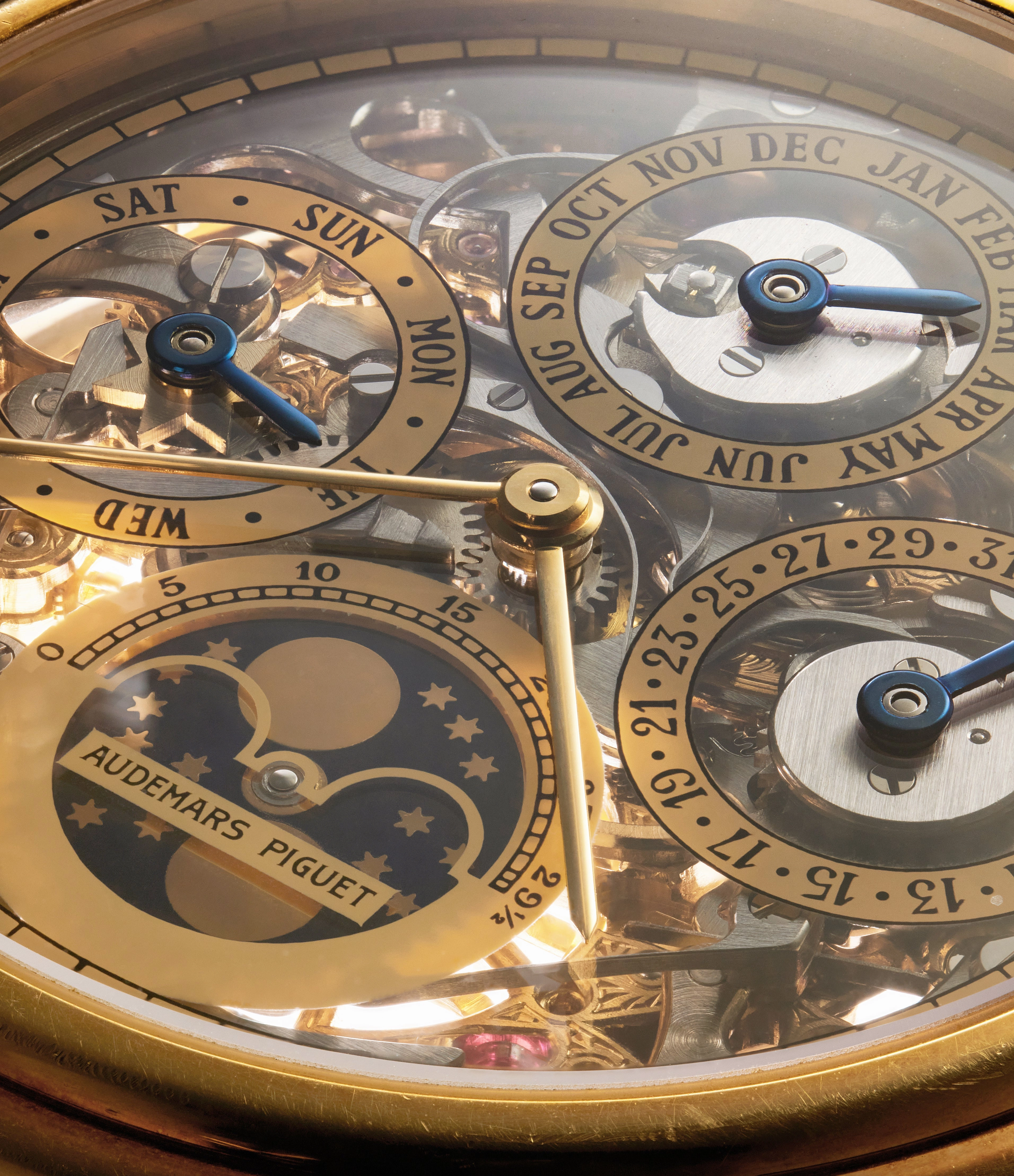 Quantime Perptuel Skeleton | 25668 | Yellow Gold