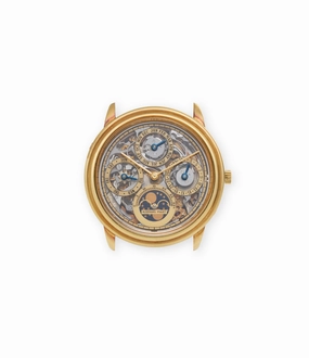 Quantime Perptuel Skeleton | 25668 | Yellow Gold