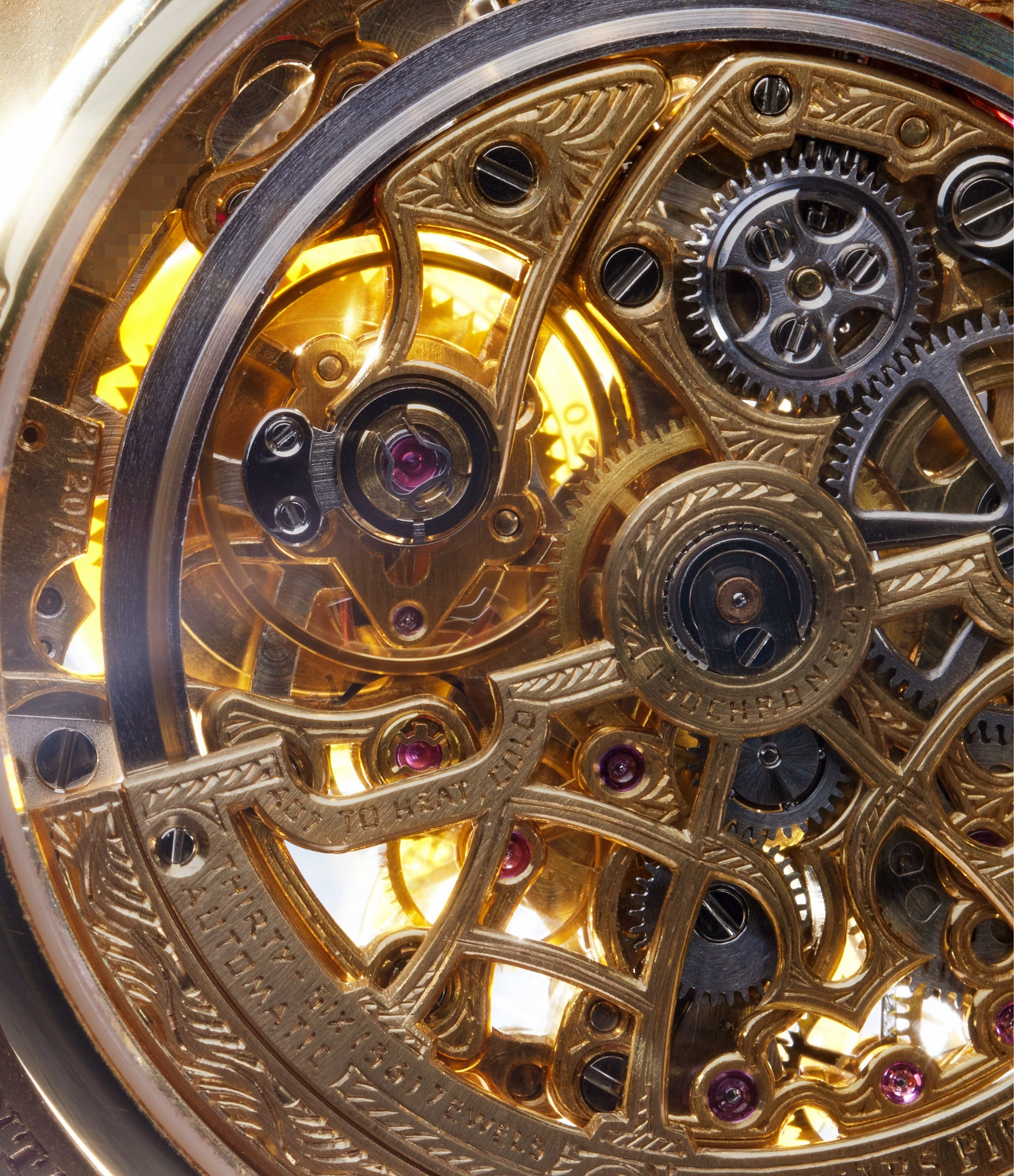 Quantime Perptuel Skeleton | 25668BA | Yellow Gold