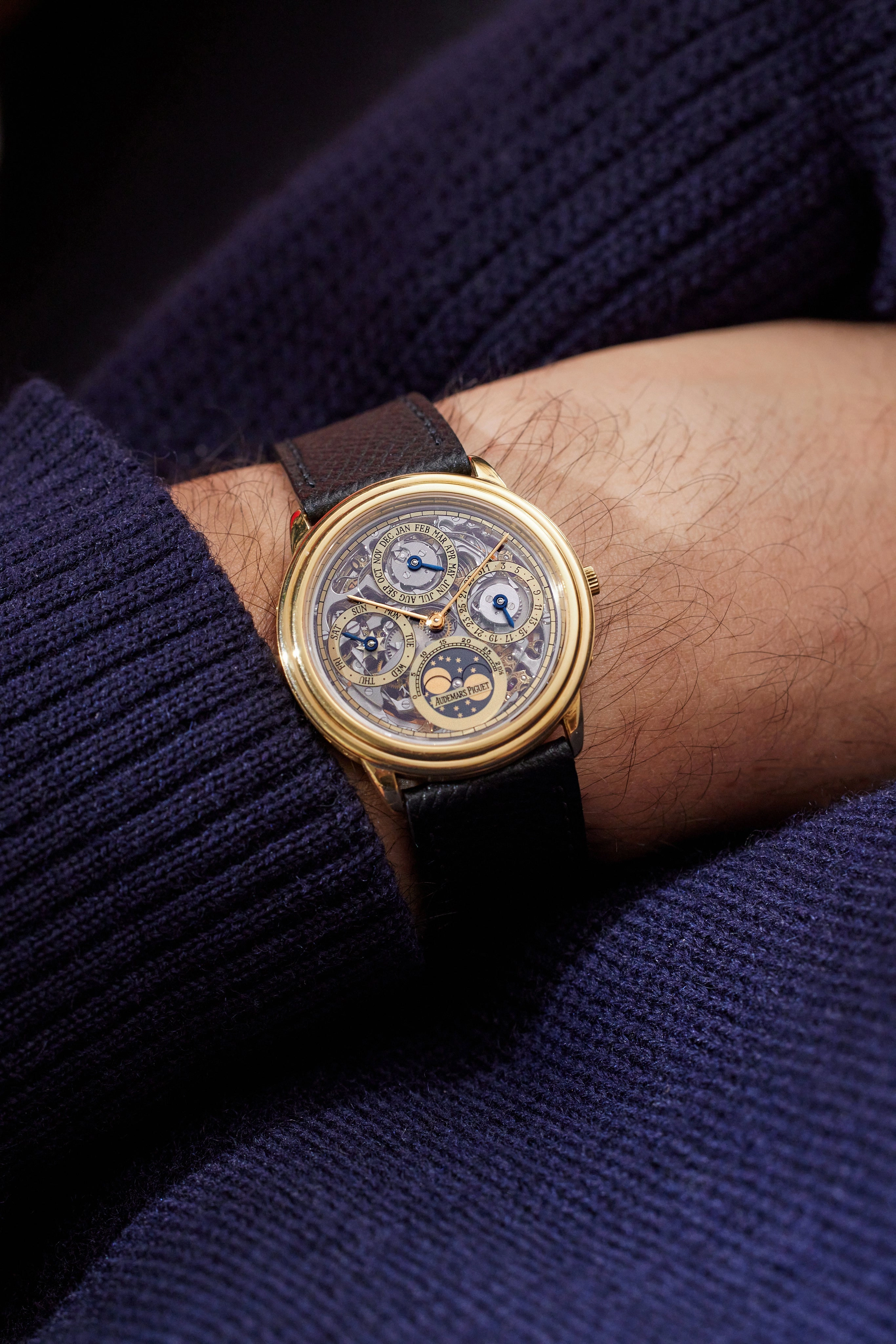 Quantime Perptuel Skeleton | 25668BA | Yellow Gold