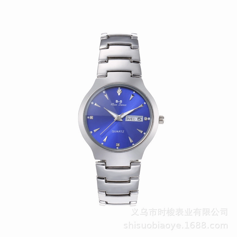 Quartz Calendar Watch Unisex Trendy Couple
