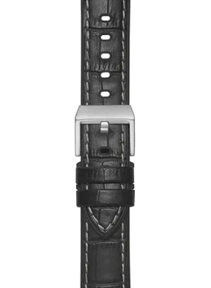 "Max Sport" Leather Rubber Strap Black