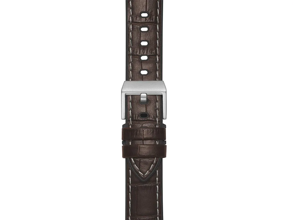 "Max Sport" Leather Rubber Strap Brown