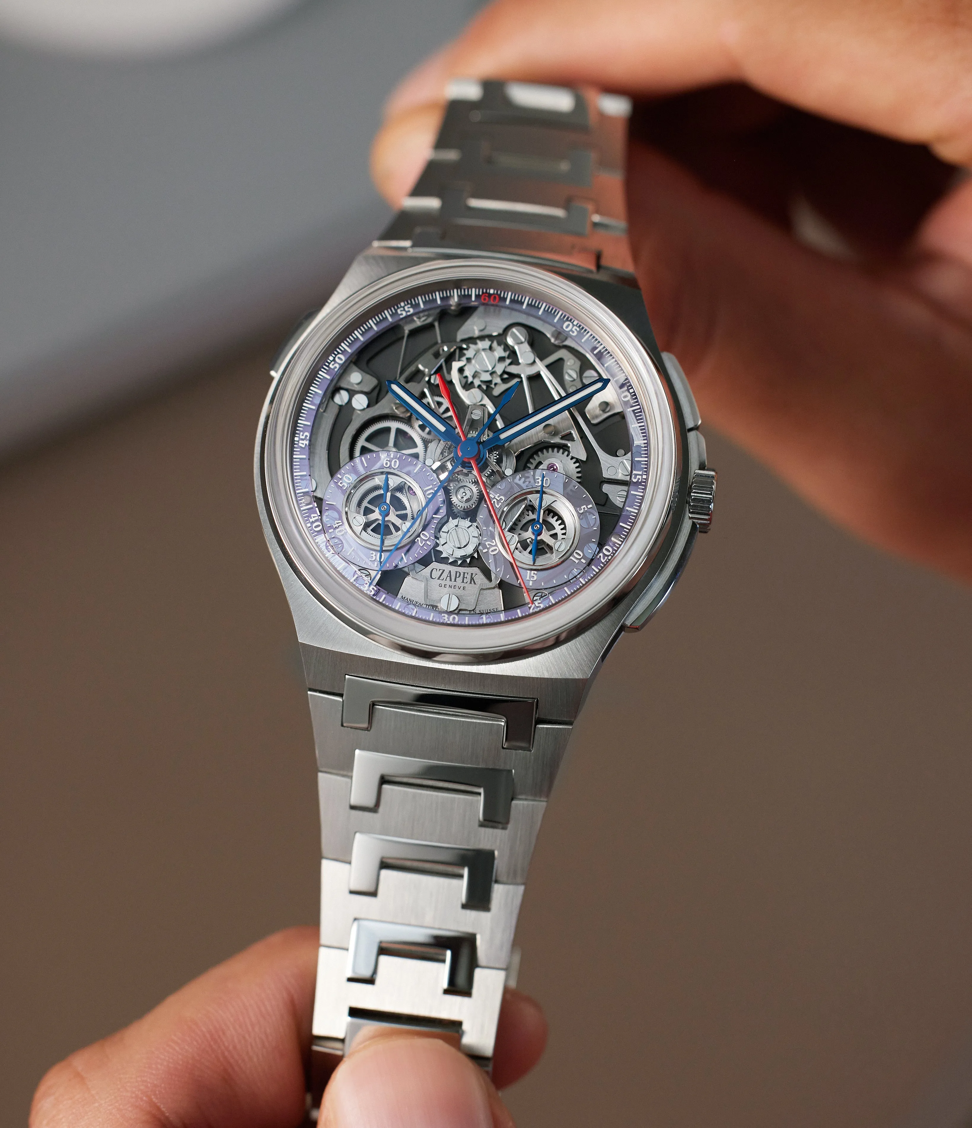 Rattrapante Ice Blue | Stainless Steel