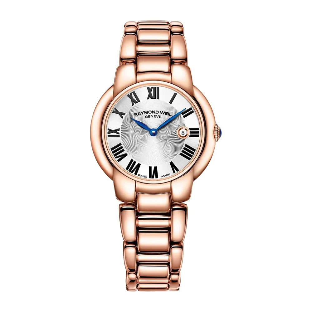 Raymond Weil Ladies Jasmine Quartz Rose Gold PVD Steel Bracelet Watch 5229