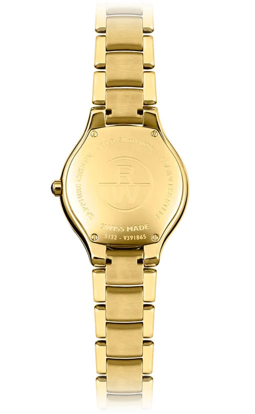 Raymond Weil Noemia Ladies Quartz 62 Diamond Mother-of-Pearl Gold PVD Watch 24mm 5124-PS-00985
