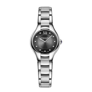 Raymond Weil Noemia Ladies Quartz Grey Dial Diamonds Watch, 24mm 5124-ST-60181