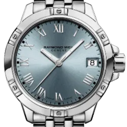 Raymond Weil Tango Classic Ladies Quartz Blue Dial Steel Date Watch, 30mm 5960-ST-00500