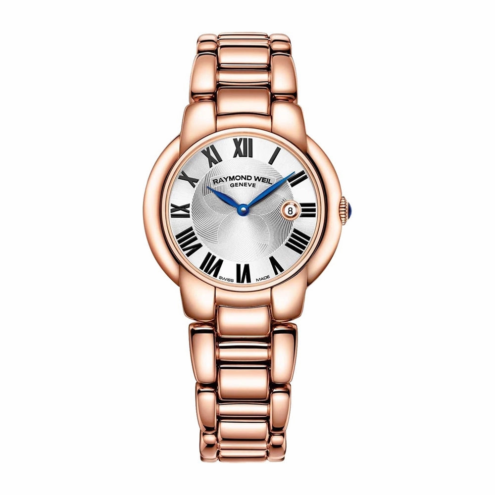 Raymond Weil Ladies Jasmine Quartz Rose Gold PVD Steel Bracelet Watch 5229