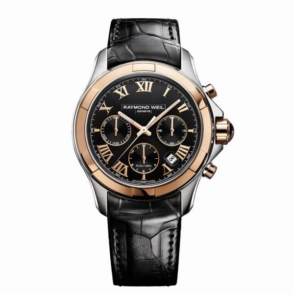 Raymond Weil Men's Parsifal Automatic Rose Gold PVD Strap Watch 7260