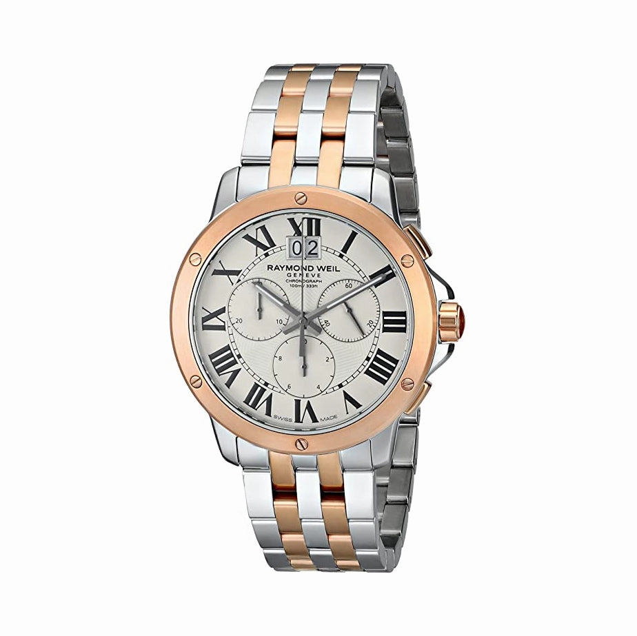 Raymond Weil Men's Tango Chronograph Quartz Rose Two-Tone Watch 4891