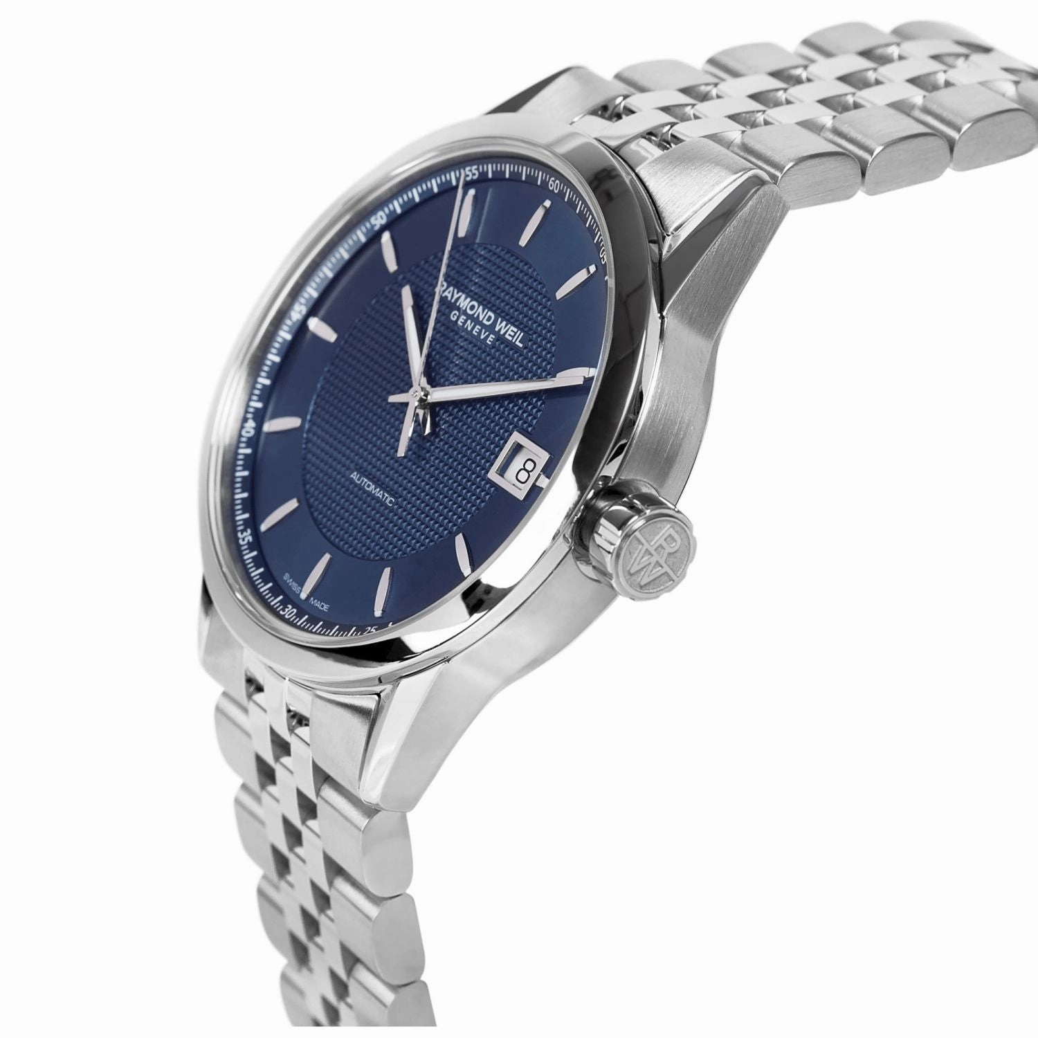 Raymond Weil Mens Freelancer Automatic Bracelet Watch, 2740-ST-50021