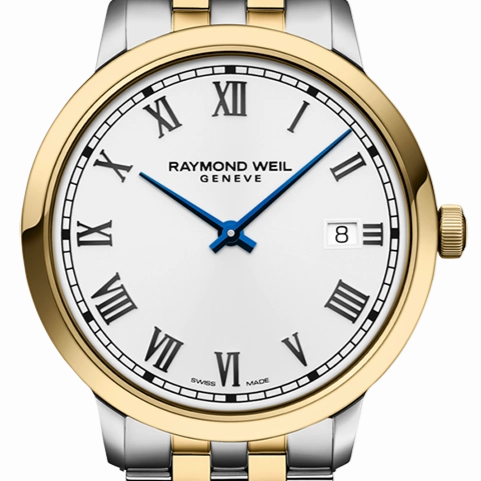 Raymond Weil Toccata Mens Classic Gold PVD White Dial Quartz Watch, 39 mm 5485-P-00359