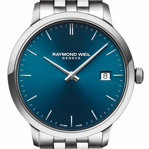 Raymond Weil Toccata Mens Classic Steel Blue Dial Quartz Watch 39mm 5485-ST-50001