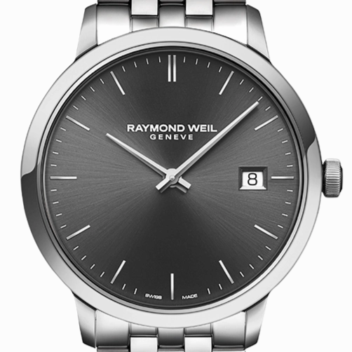 Raymond Weil Toccata Mens Classic Steel Grey Dial Quartz Watch, 39mm 5485-ST-60001