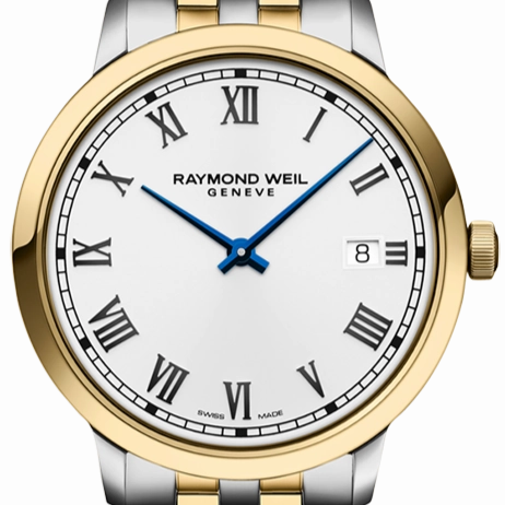 Raymond Weil Toccata Mens Classic Two-Tone Gold PVD Quartz Watch, 39mm 5485-STP-00359