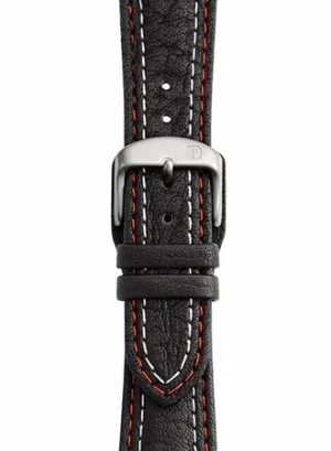 Red/White Stitching Leather Strap