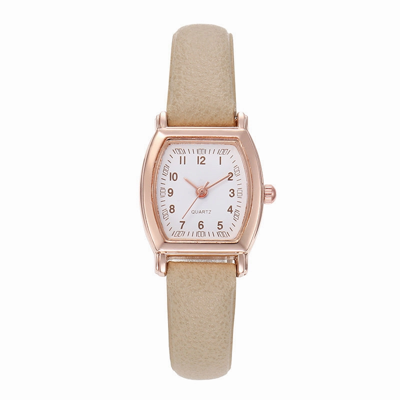 Retro style wine barrel belt watch