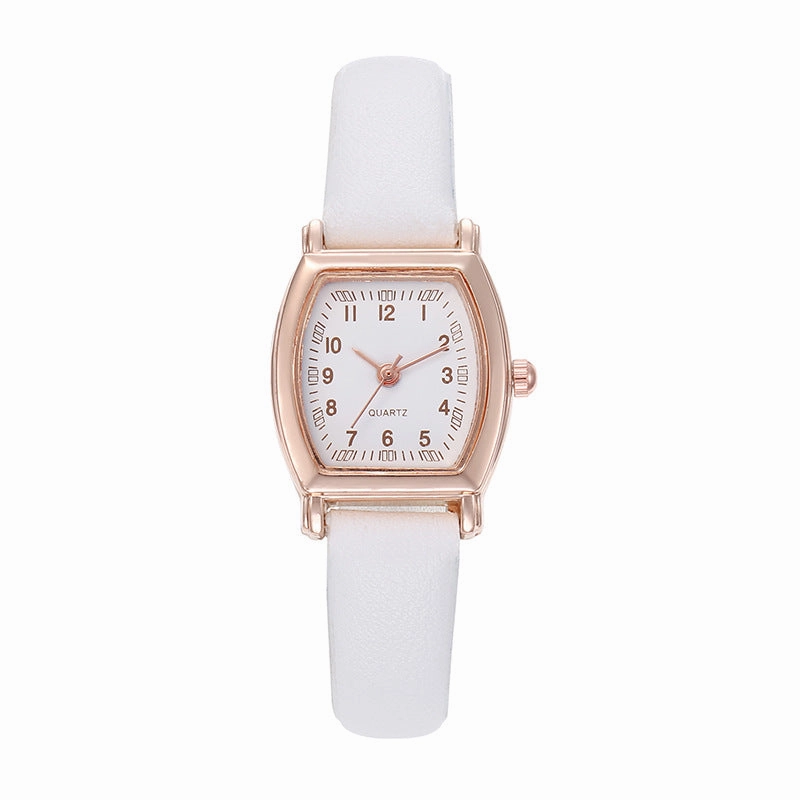 Retro style wine barrel belt watch
