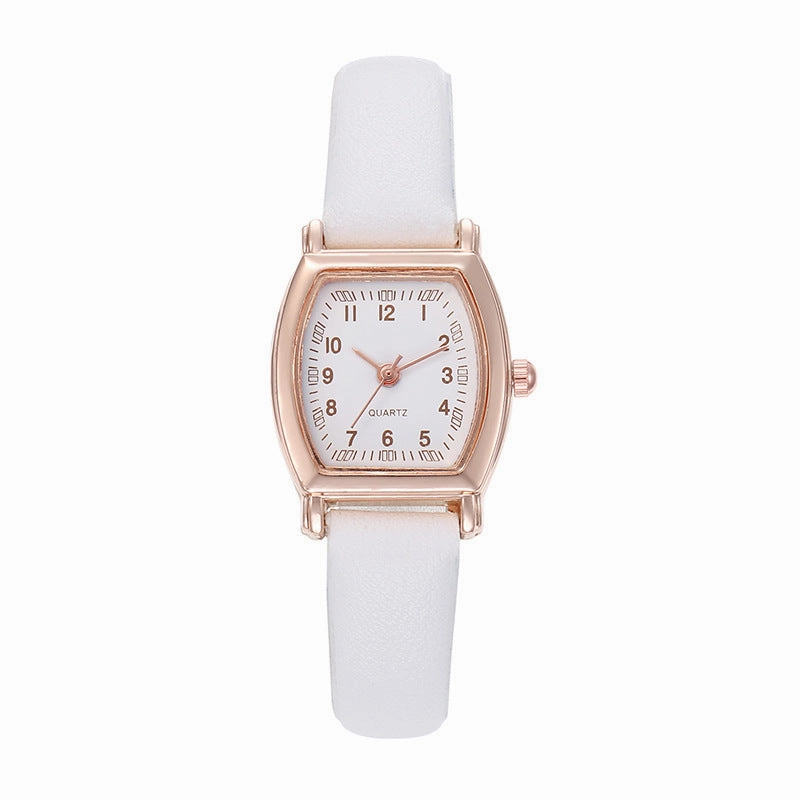 Retro style wine barrel belt watch