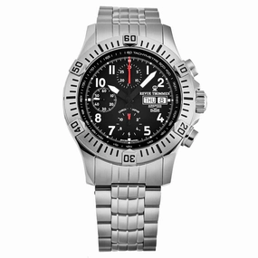 Revue Thommen Men's 16071.6134 'Air speed' Black Dial Chronograph Day-Date Swiss Automatic Watch