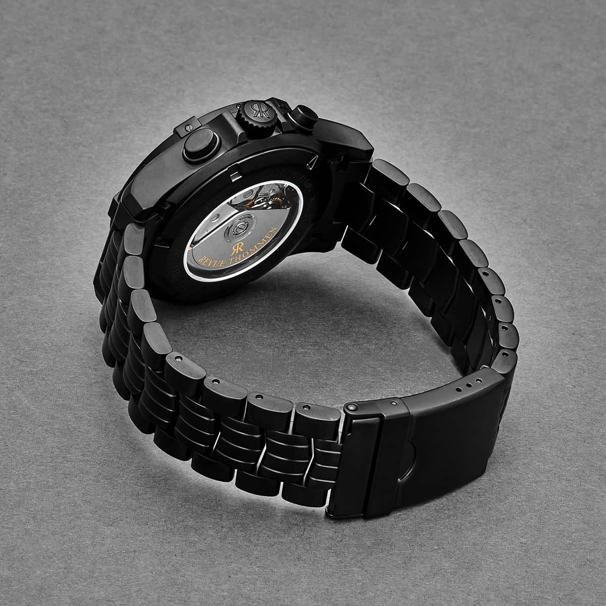 Revue Thommen Men's 16071.6174 'Air Speed' Black Dial Chronograph Day-Date Swiss Automatic Watch
