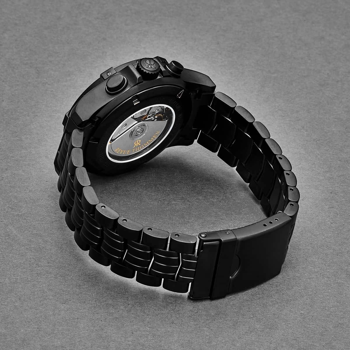 Revue Thommen Men's 16071.6177 'Air Speed' Black Dial Chronograph Day-Date Swiss Automatic Watch