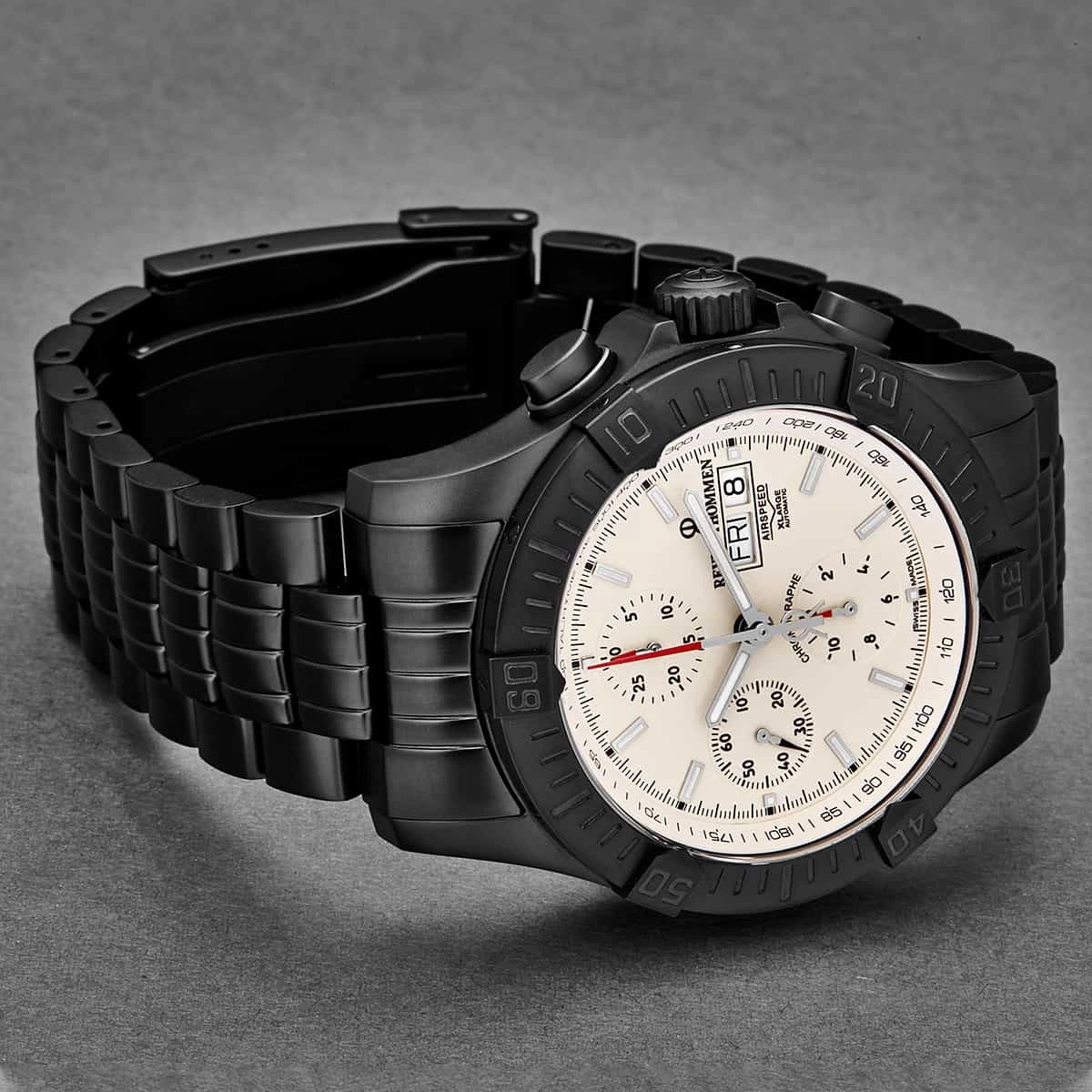 Revue Thommen Men's 16071.6178 'Air Speed' Silver Dial Chronograph Day-Date Swiss Automatic Watch