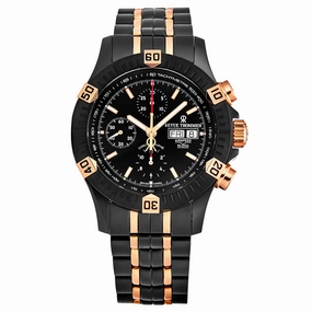Revue Thommen Men's 16071.6187 'Air Speed' Black Dial Chronograph Day-Date Swiss Automatic Watch