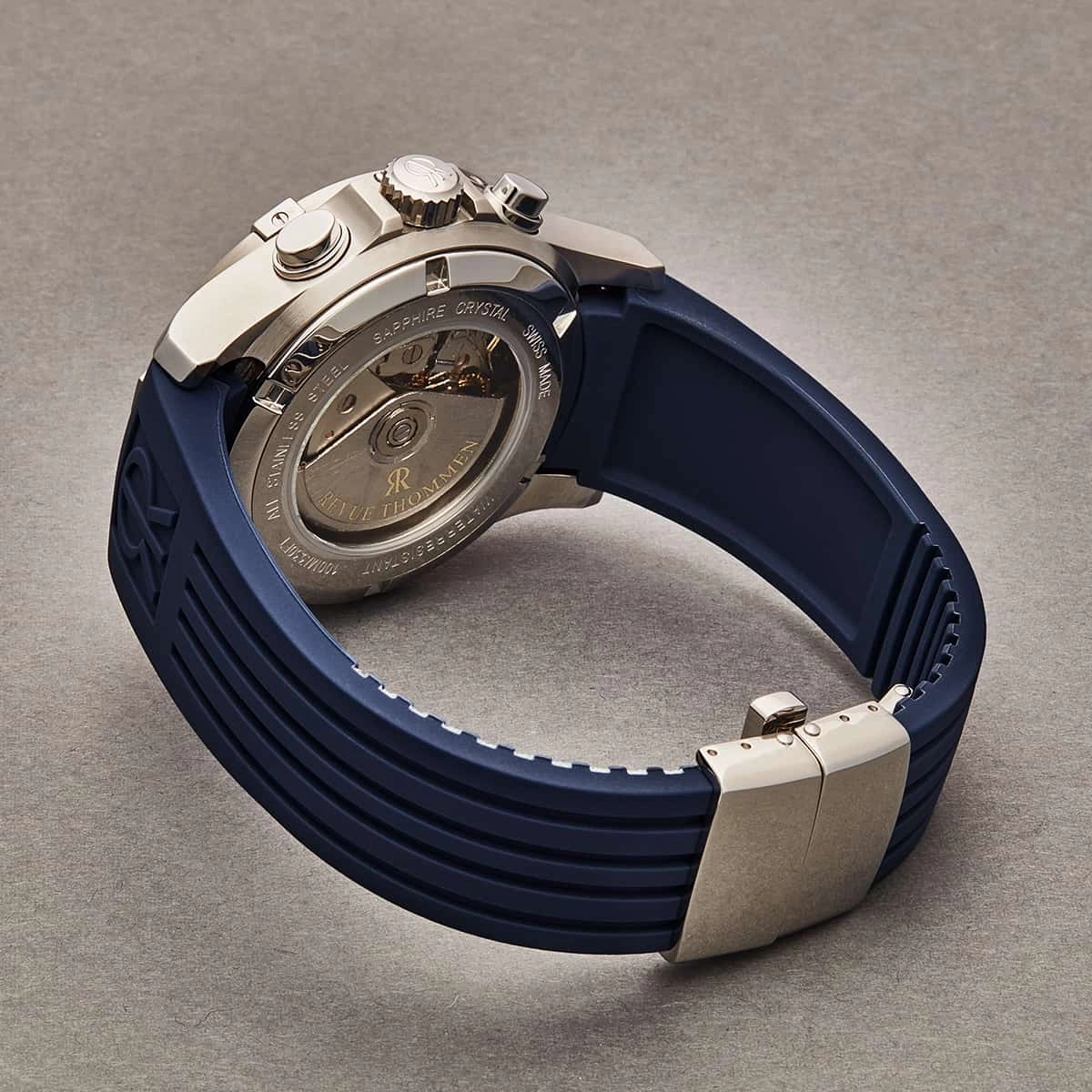 Revue Thommen Men's 16071.6826 'Airspeed' Blue Dial Day-Date Chronograph Automatic Watch