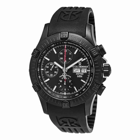 Revue Thommen Men's 16071.6877 'Air Speed' Black Dial Black Rubber Strap Swiss Automatic Watch