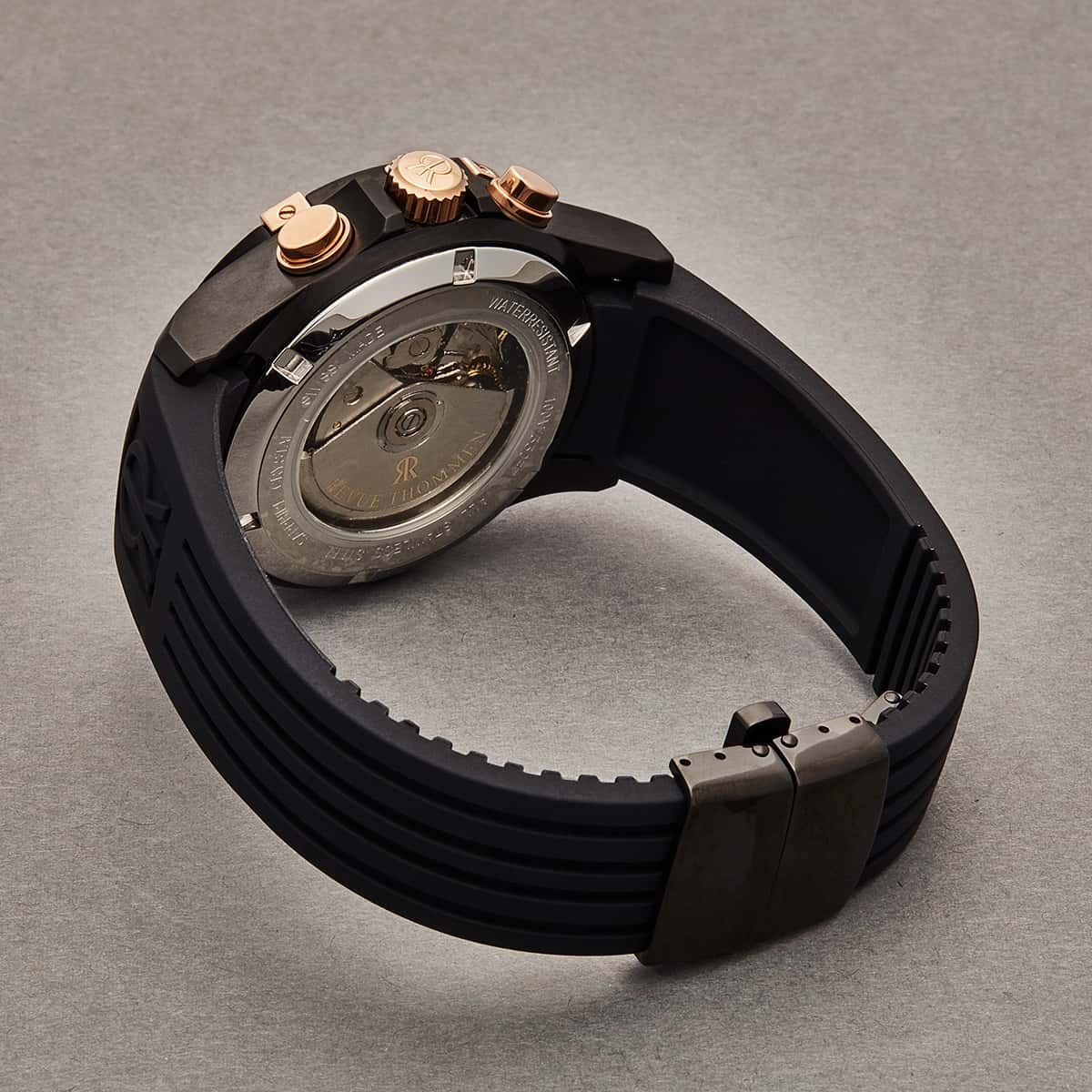 Revue Thommen Men's 16071.6887 'Airspeed' Black Dial Day-Date Chronograph Automatic Watch
