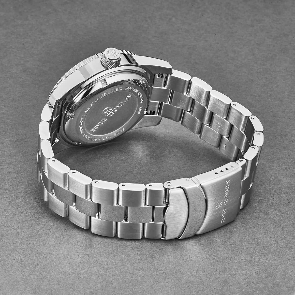 Revue Thommen Men's 17030.2135 'Diver' Blue Dial Stainless Steel Swiss Automatic Watch