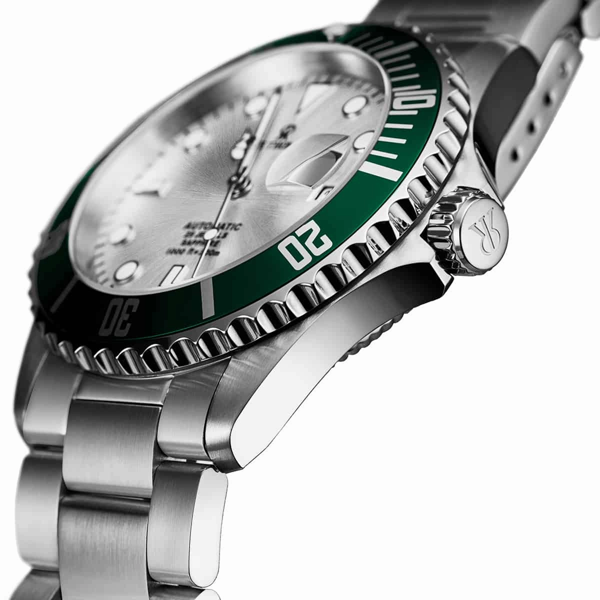 Revue Thommen Men's 17571.2124 'Diver' Silver Dial Stainless Steel Bracelet Swiss Automatic Watch