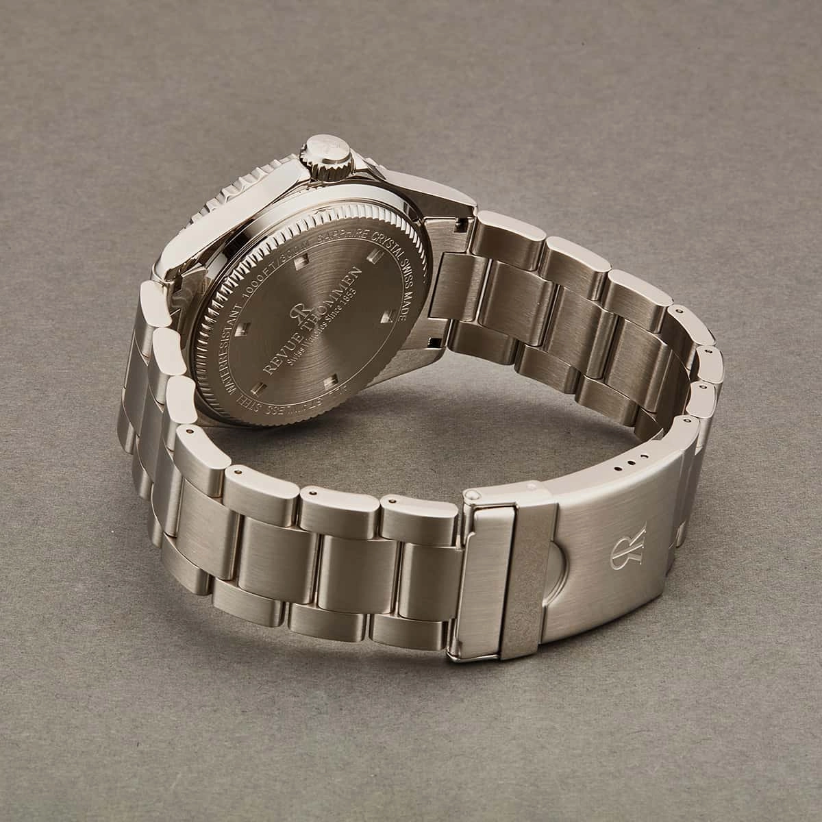 Revue Thommen Men's 17571.2124 'Diver' Silver Dial Stainless Steel Bracelet Swiss Automatic Watch