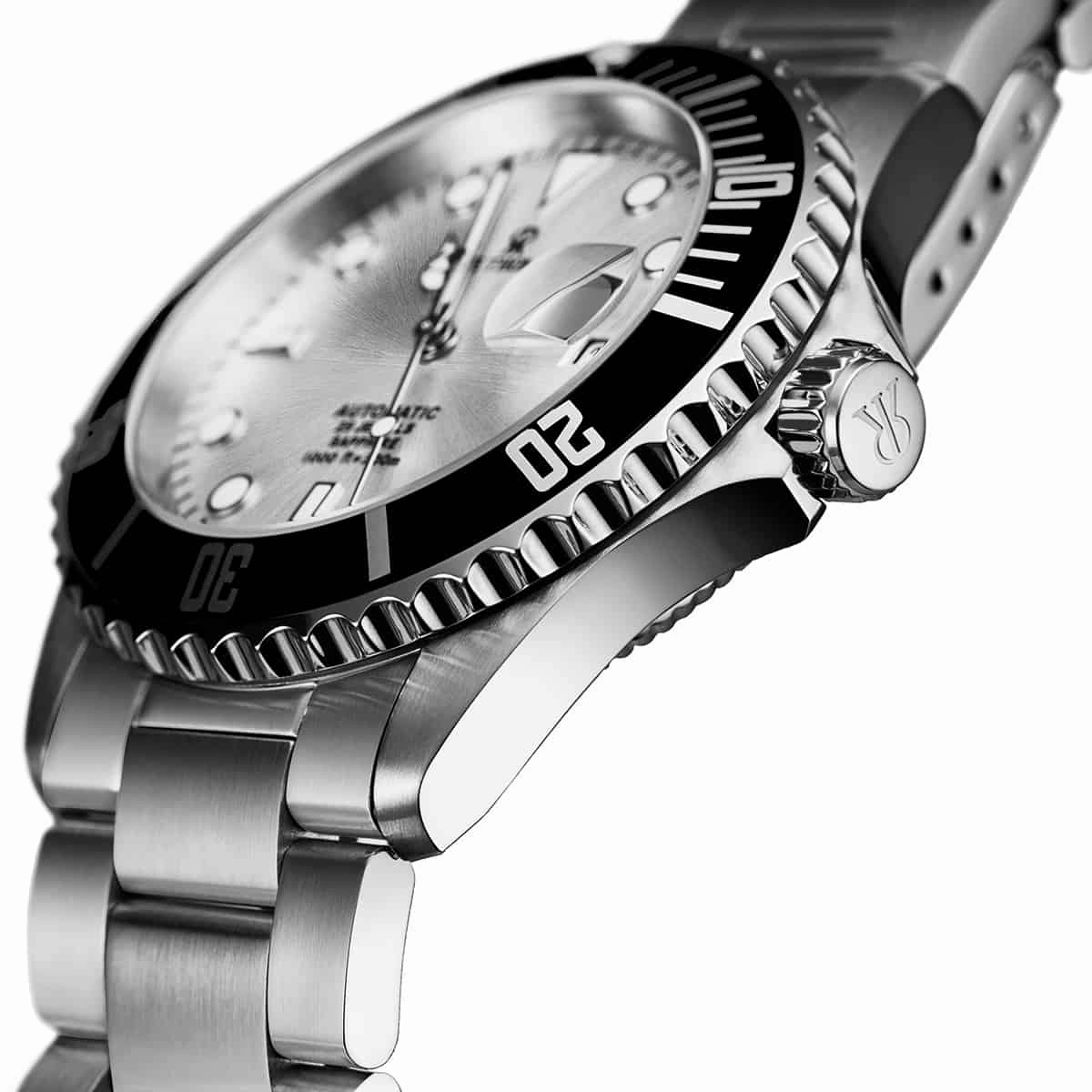 Revue Thommen Men's 17571.2127 'Diver' Silver Dial Stainless Steel Bracelet Swiss Automatic Watch